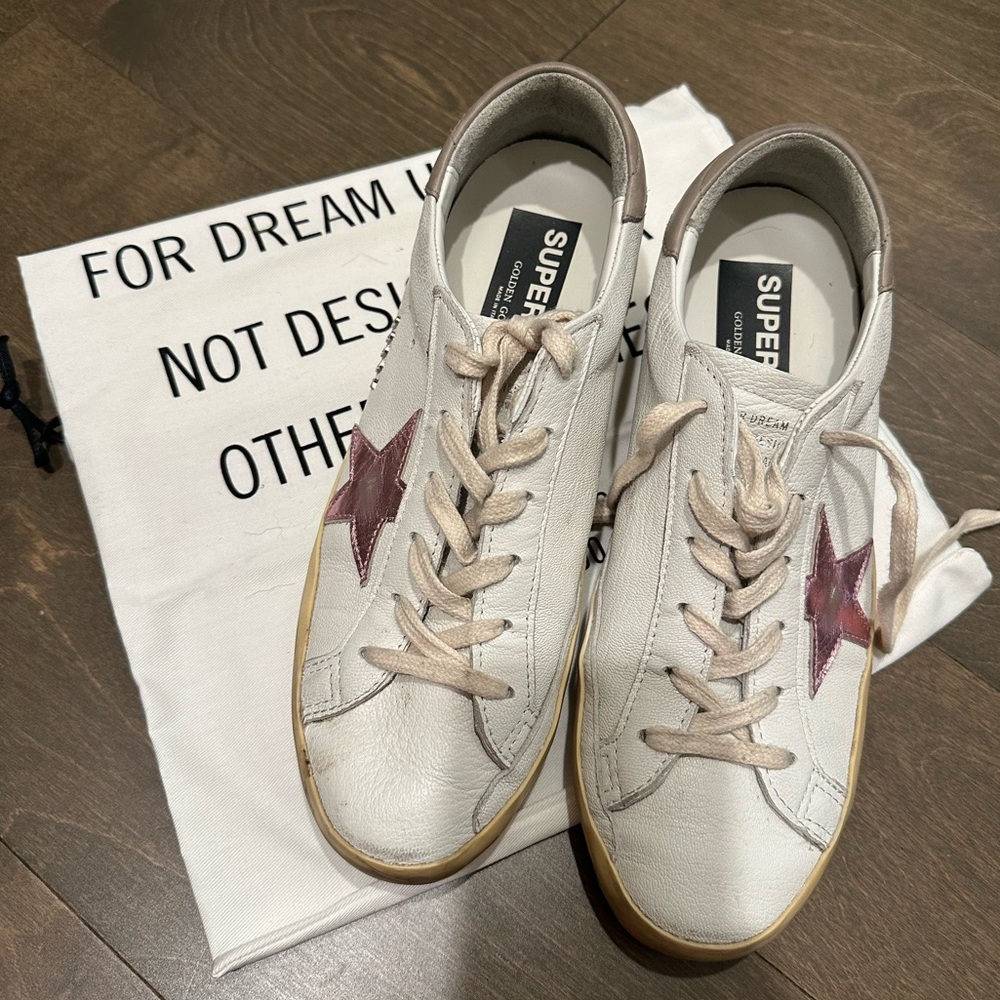 Golden Goose Super Star with Pink size 40
